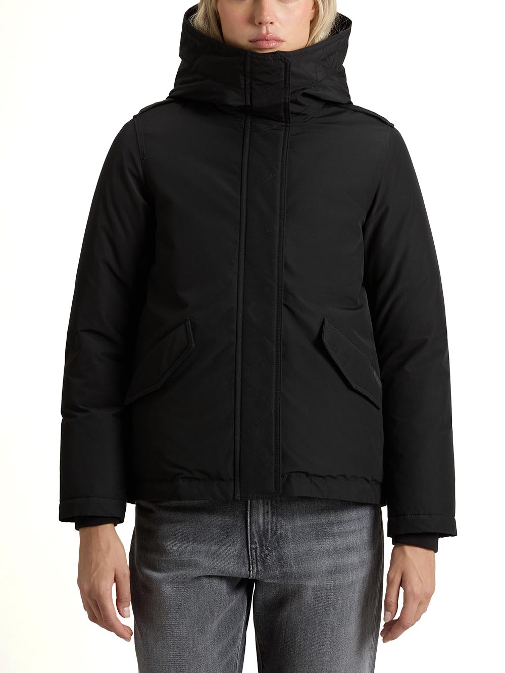 MILITARY JKT Woolrich Giubbino Donna Cfwwou2075frut0001 Nero