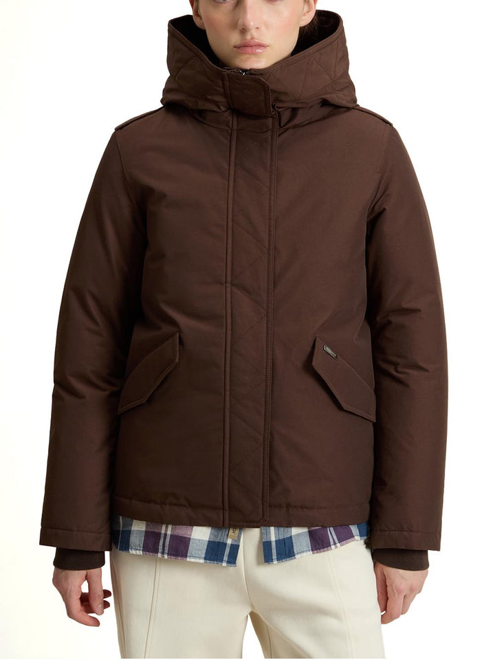 MILITARY JKT Woolrich Giubbino Donna Cfwwou2075frut0001 Marrone