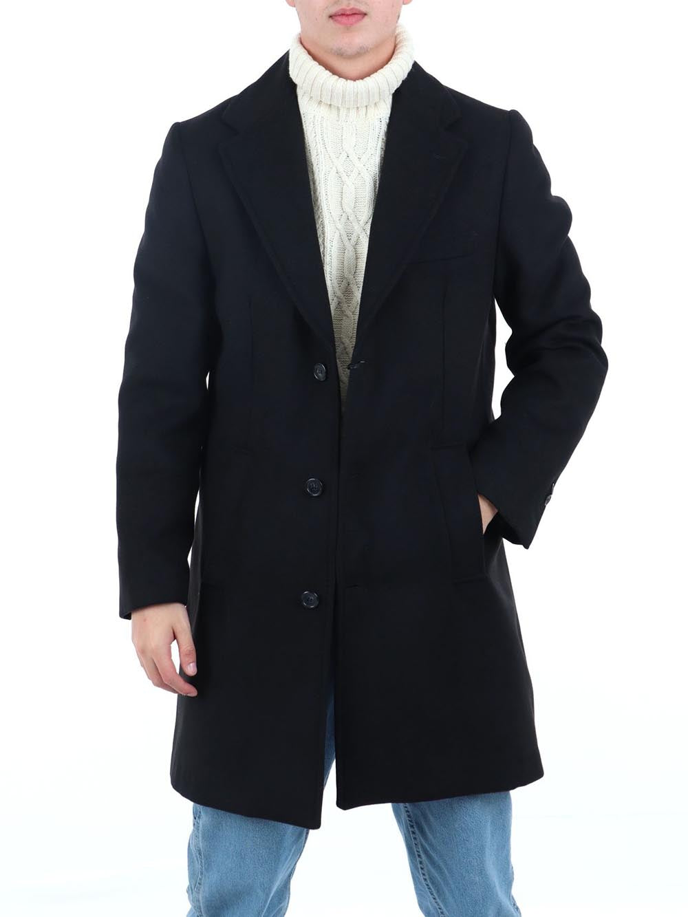 YOS Cappotto Uomo Barone T/213 Nero