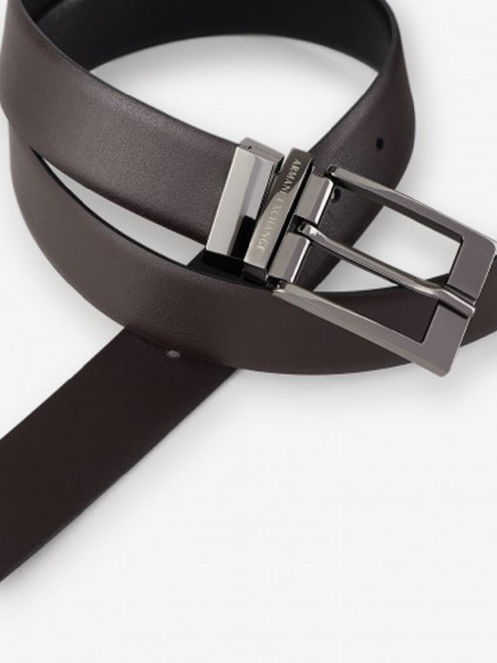 Armani Exchange Cintura Uomo 951060 Cc236 Nero/marrone