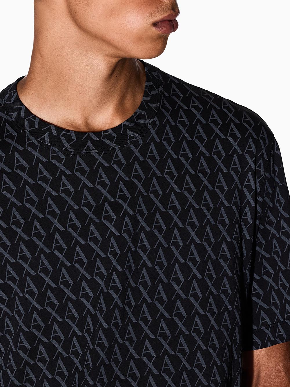 Armani Exchange T-shirt Uomo Xm001228 Af10356 Nero