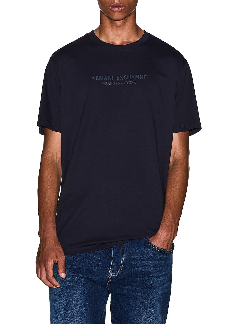 Armani Exchange T-shirt Uomo Xm001280 Af10361 Blu