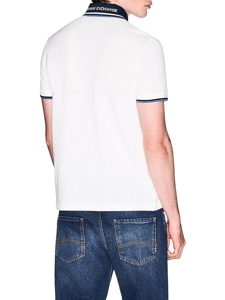 Armani Exchange Polo Uomo Xm002350 Af10366 Panna