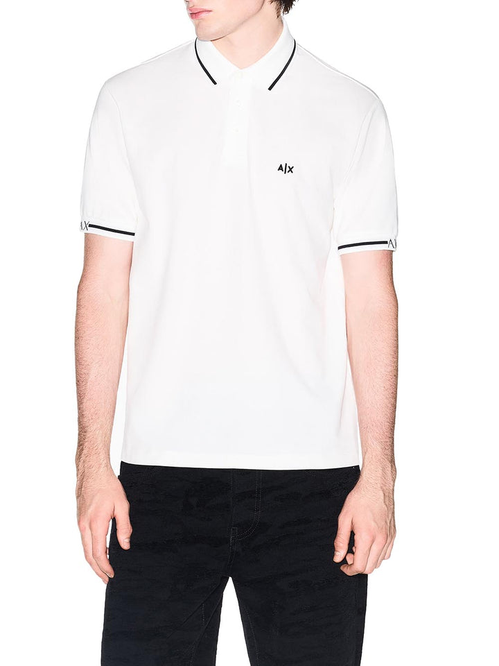 Armani Exchange Polo Uomo Xm002356 Af13026 Panna