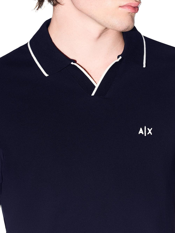 Armani Exchange Polo Uomo Xm002401 Af10366 Blu