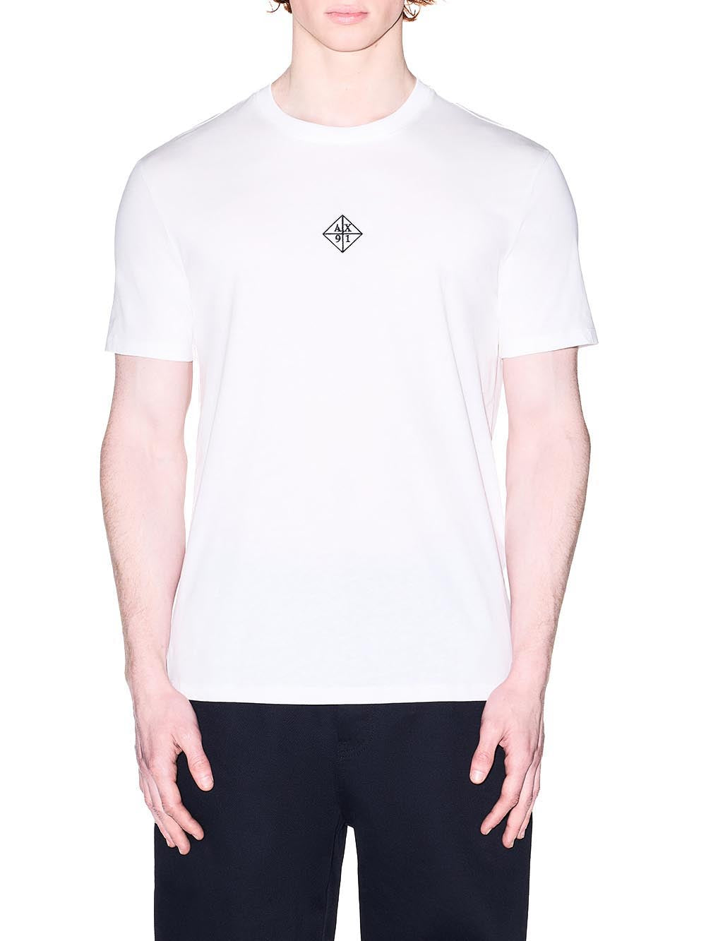 Armani Exchange T-shirt Uomo Xm002454 Af10358 Panna