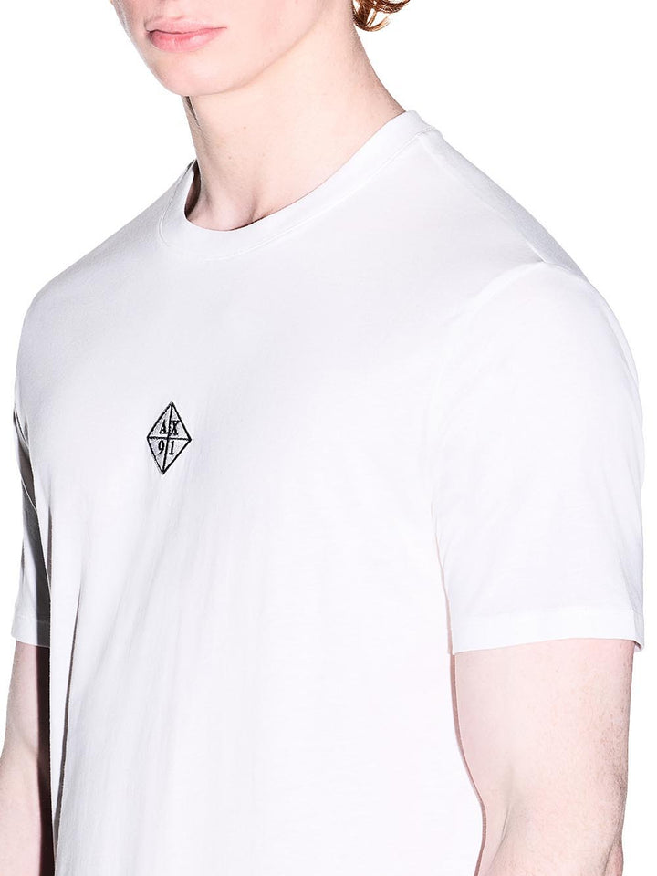 Armani Exchange T-shirt Uomo Xm002454 Af10358 Panna