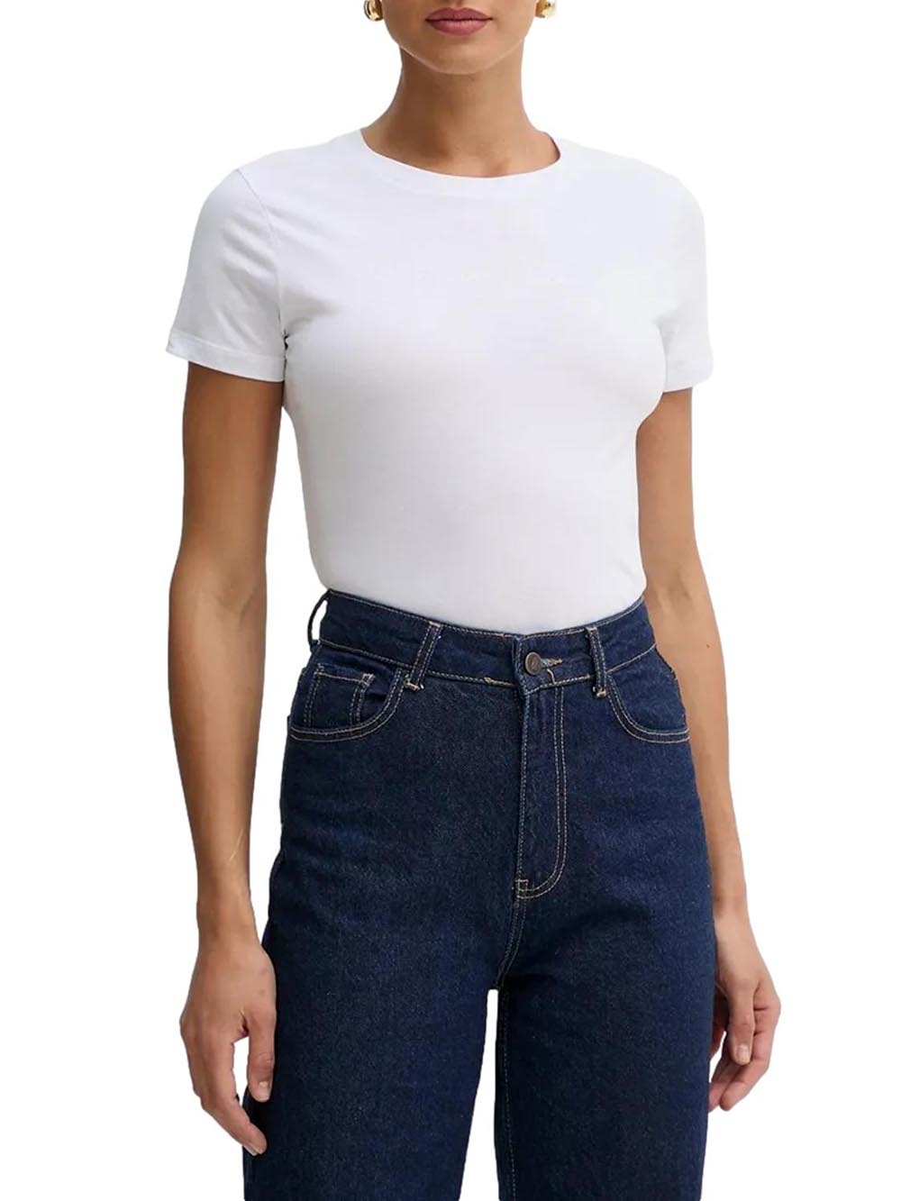 Armani Exchange T-shirt Donna Xw000839 Af10356 Bianco