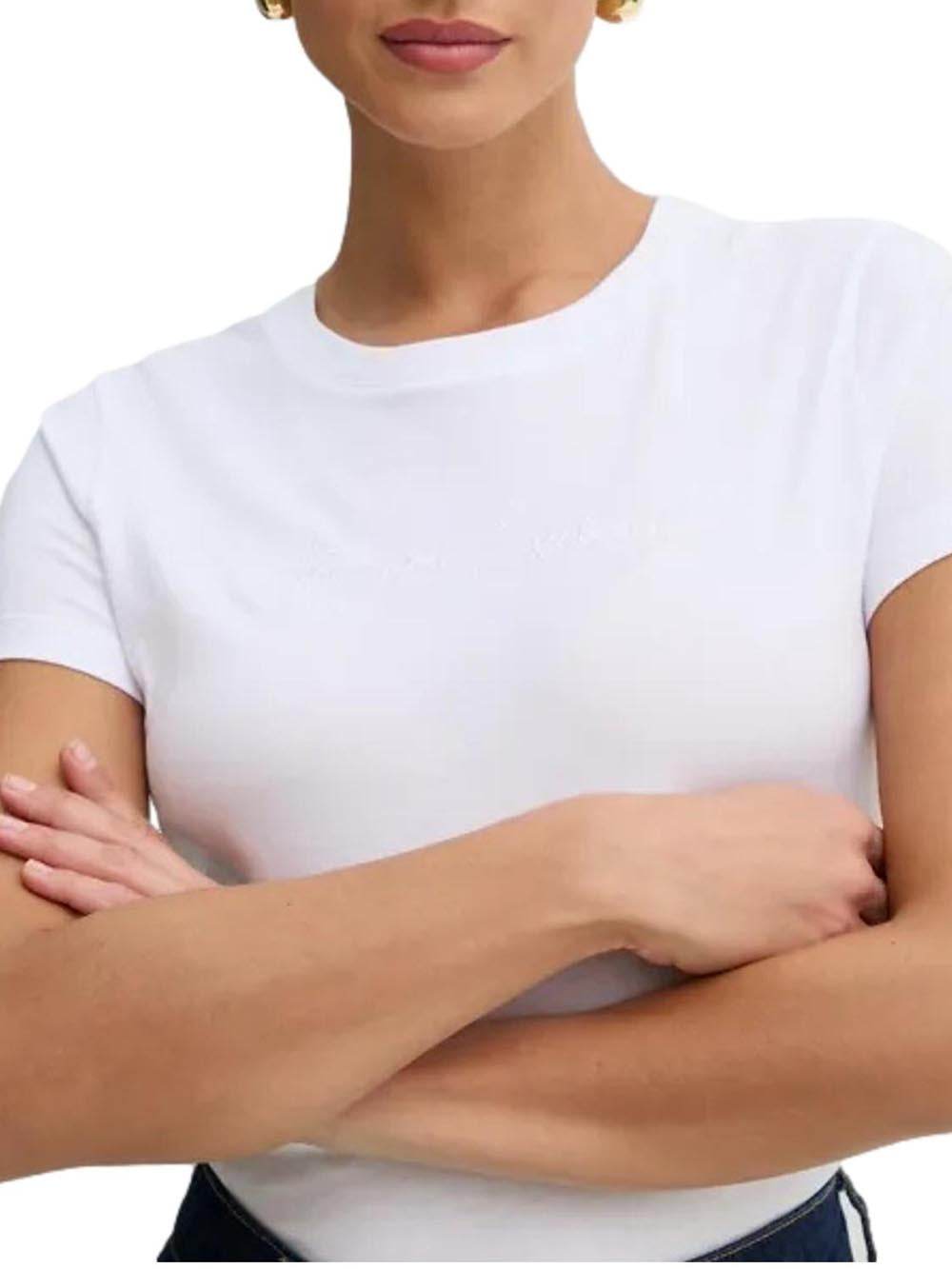 Armani Exchange T-shirt Donna Xw000839 Af10356 Bianco