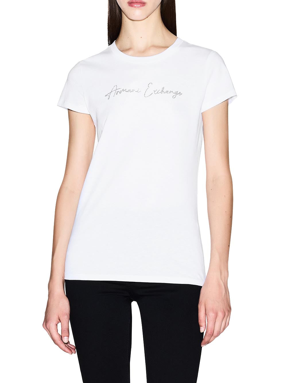 Armani Exchange T-shirt Donna Xw001457 Af10356 Bianco