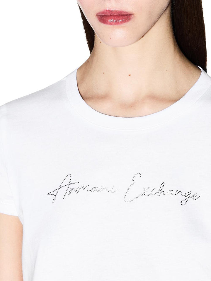 Armani Exchange T-shirt Donna Xw001457 Af10356 Bianco