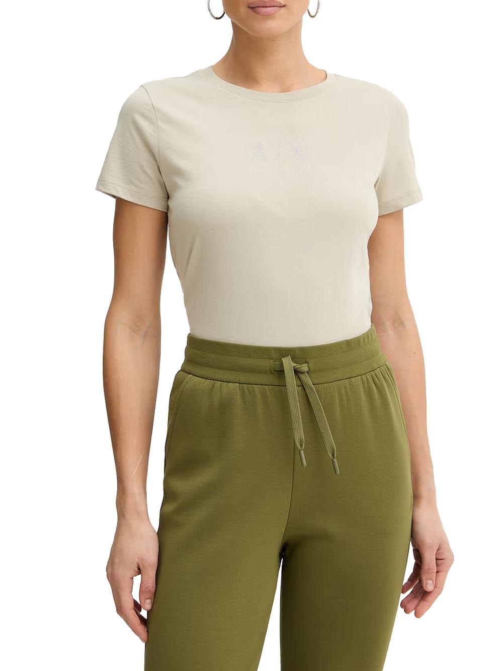 Armani Exchange T-shirt Donna Xw001459 Af10356 Tortora