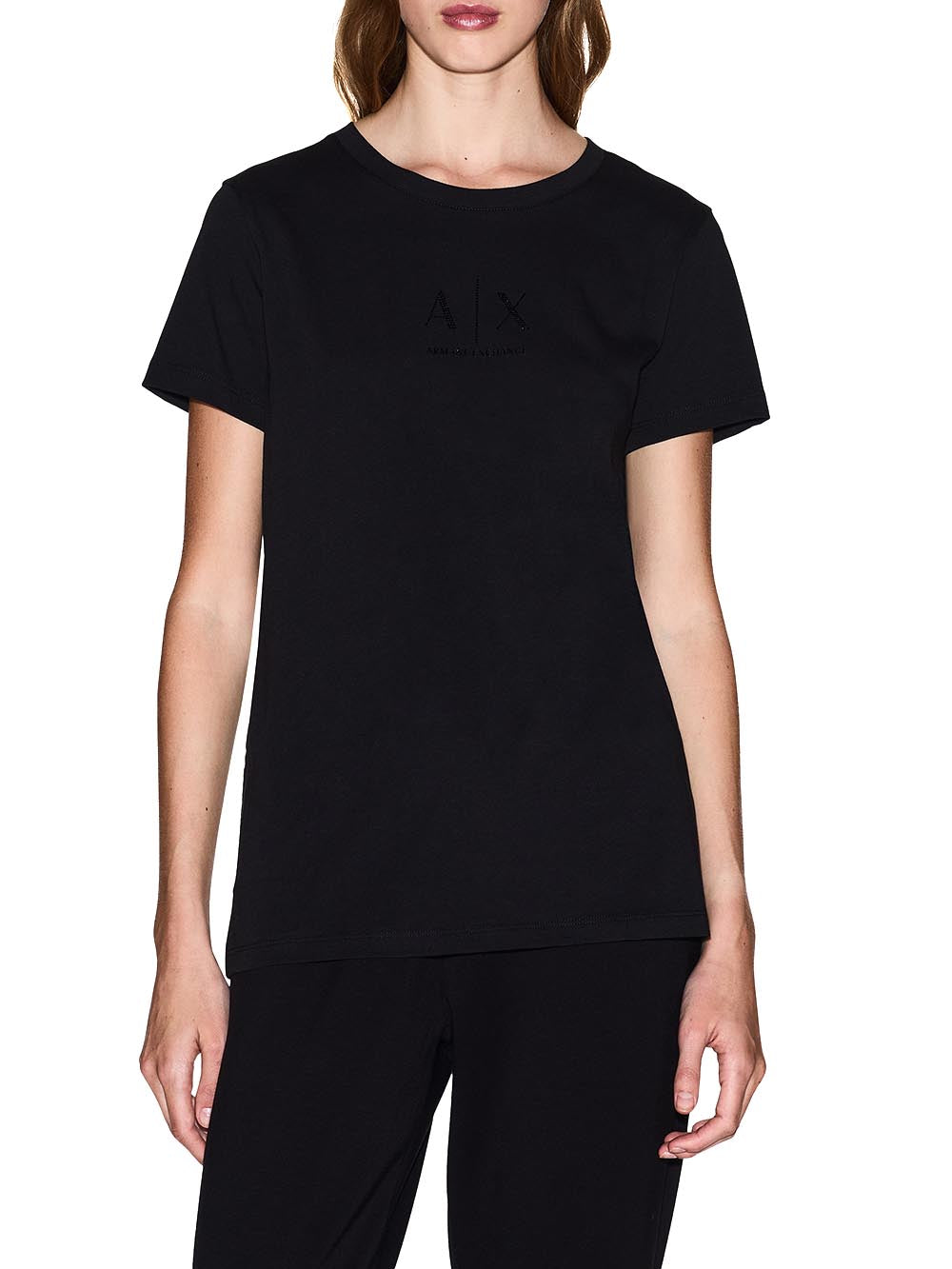 Armani Exchange T-shirt Donna Xw001459 Af10356 Nero