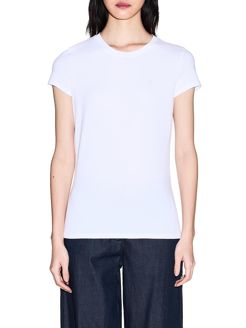 Armani Exchange T-shirt Donna Xw002333 Af16294 Bianco
