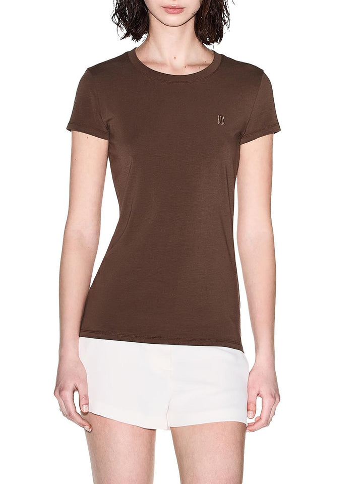 Armani Exchange T-shirt Donna Xw002333 Af16294 Marrone
