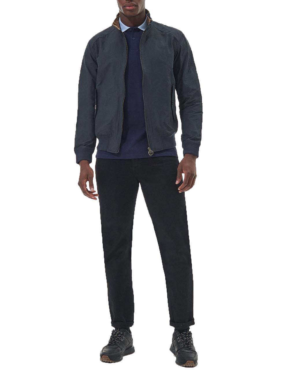 RECTIFIER HARRINGTON CASUAL Barbour International Giubbino Uomo Mca0427 Blu