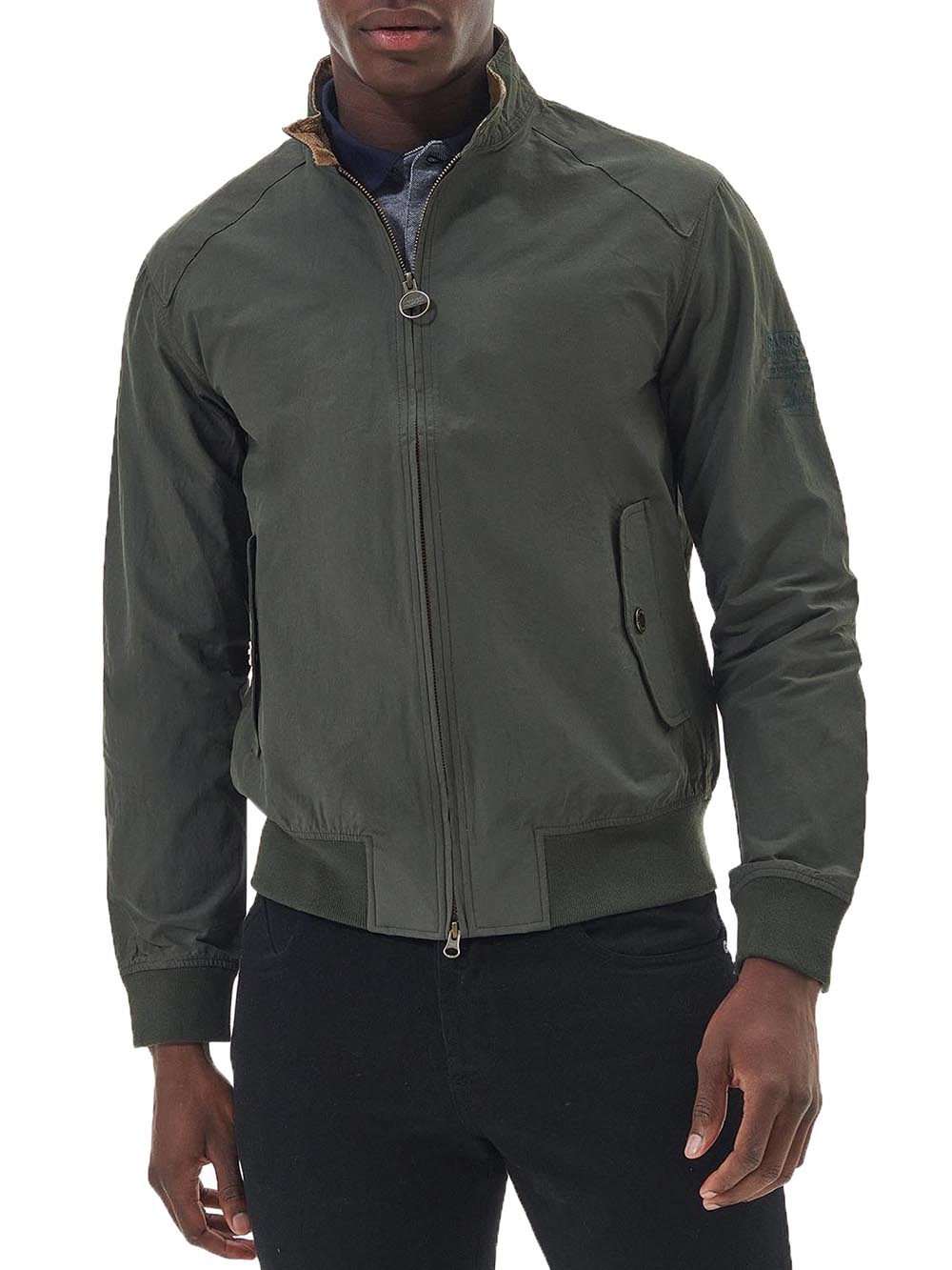 RECTIFIER HARRINGTON CASUAL Barbour International Giubbino Uomo Mca0427 Verde oliva