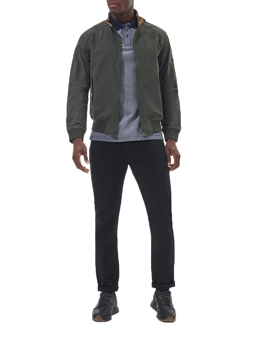 RECTIFIER HARRINGTON CASUAL Barbour International Giubbino Uomo Mca0427 Verde oliva