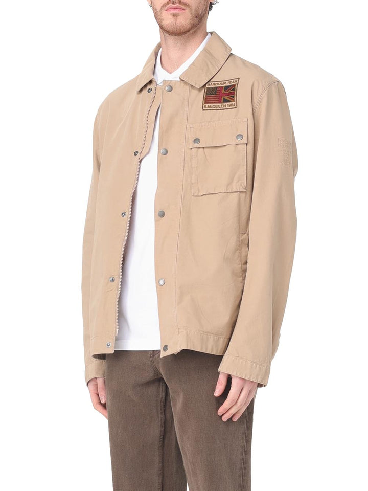 WORKERS CASUAL Barbour International Giubbino Uomo Mca0976 Beige