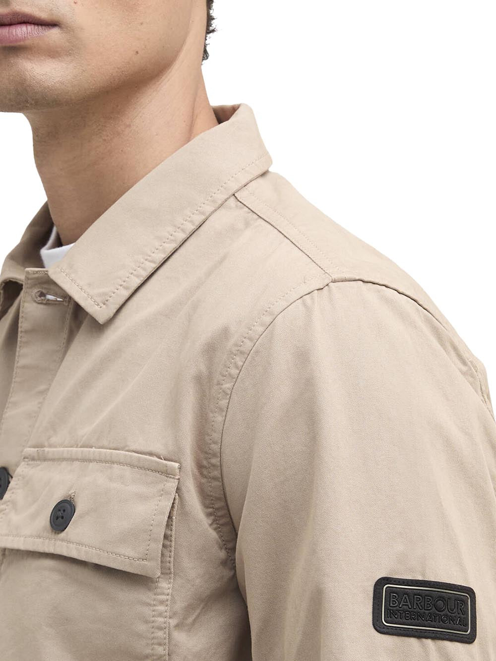 ARLO OVERSHIRT Barbour International Camicia Uomo Mos0390 Beige