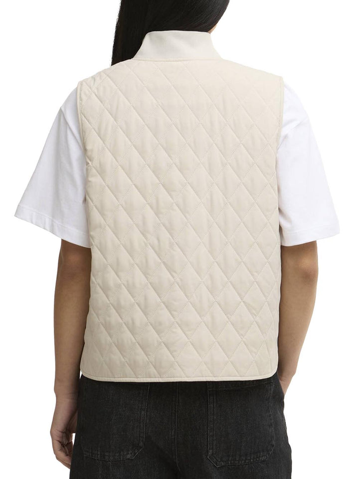 ROEBURN GILET Barbour Smanicato Donna Lgi0219 Panna