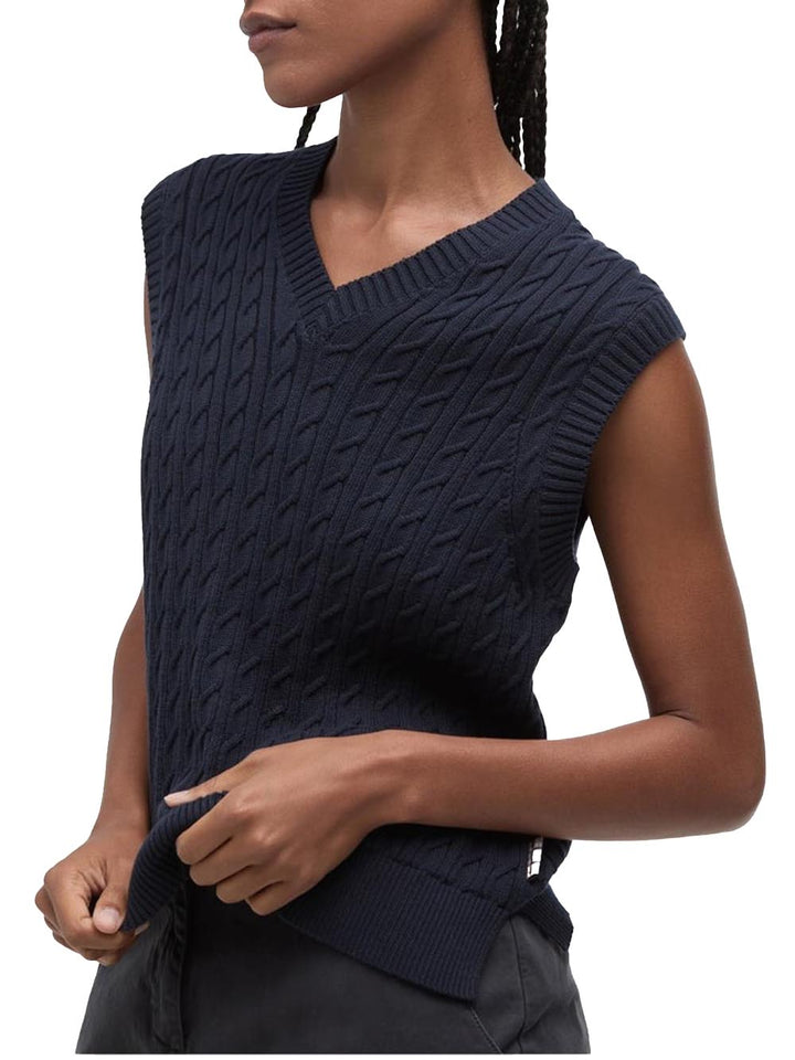 HARTLAND SLEEVELESS Barbour Gilet Donna Lkn1637 Blu