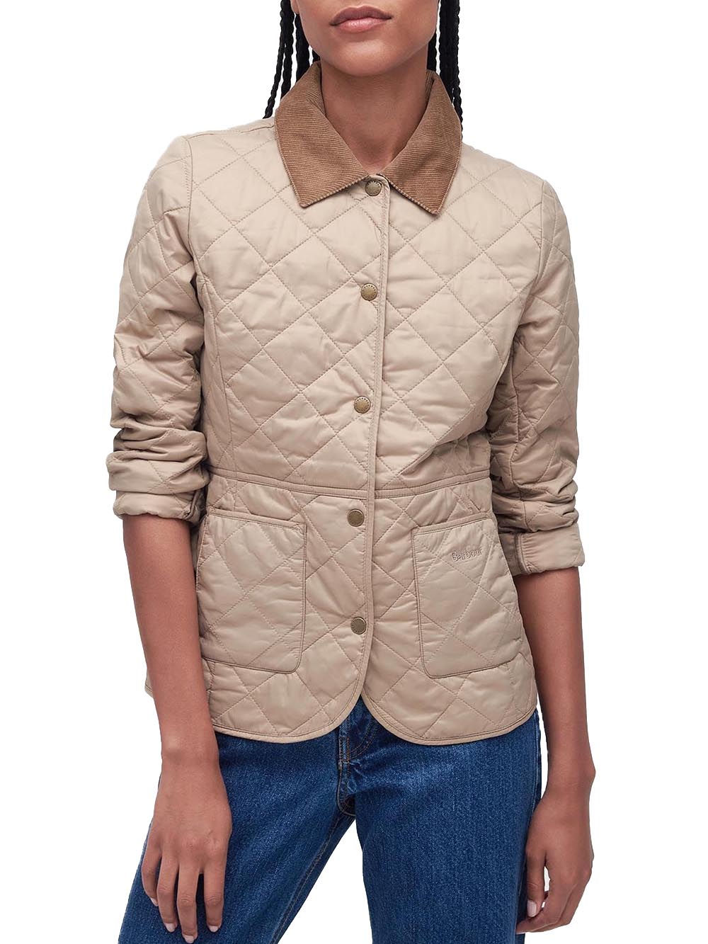 DEVERON QUILT Barbour Giubbino Donna Lqu1012 Beige
