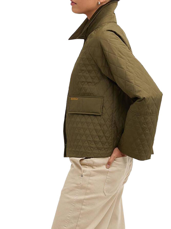 KIRBY QUILTED JACKET Barbour Giubbino Donna Lqu1897 Verde