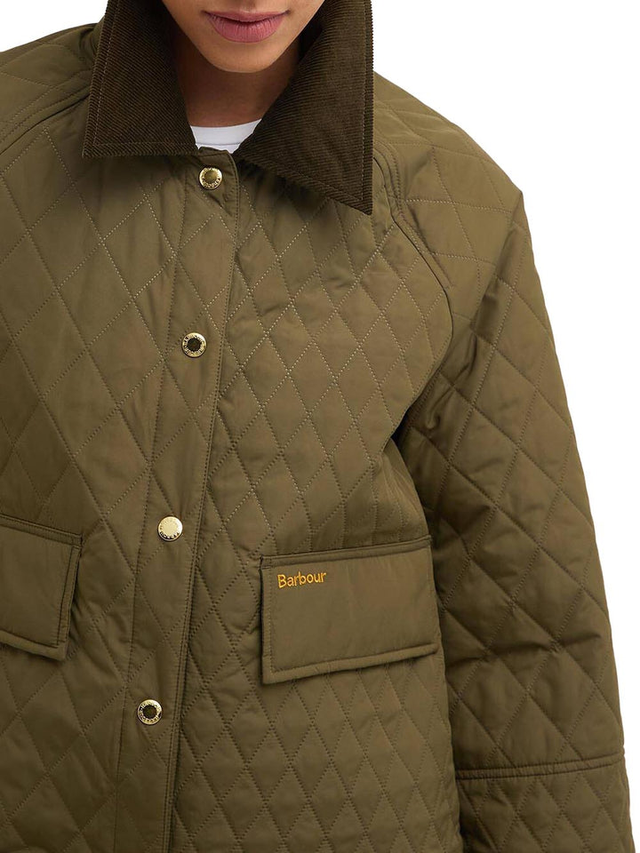 KIRBY QUILTED JACKET Barbour Giubbino Donna Lqu1897 Verde