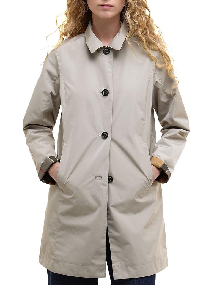 BABBITY SHOWERPROOF Barbour Impermeabile Donna Lsp0233 Beige