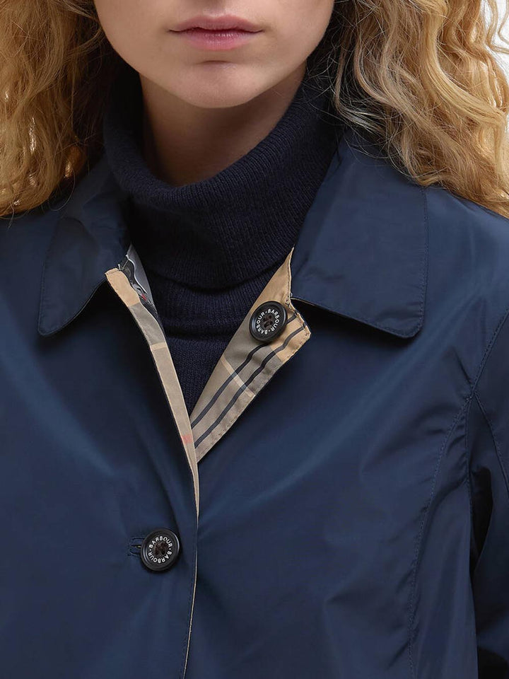BABBITY SHOWERPROOF Barbour Impermeabile Donna Lsp0233 Blu