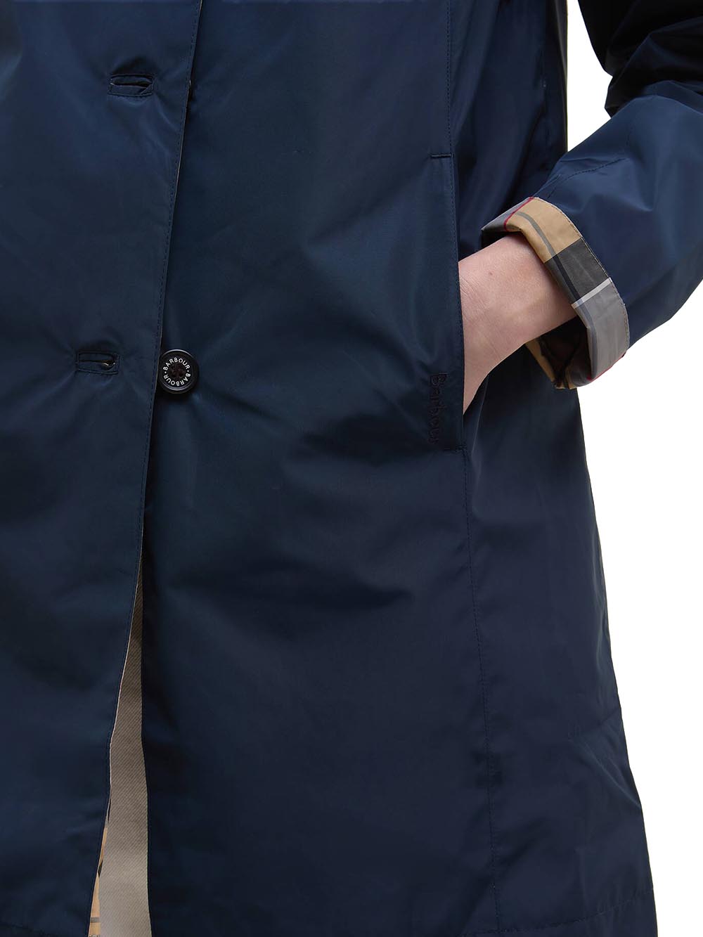 BABBITY SHOWERPROOF Barbour Impermeabile Donna Lsp0233 Blu