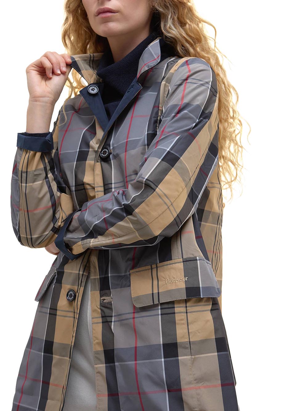 BABBITY SHOWERPROOF Barbour Impermeabile Donna Lsp0233 Blu