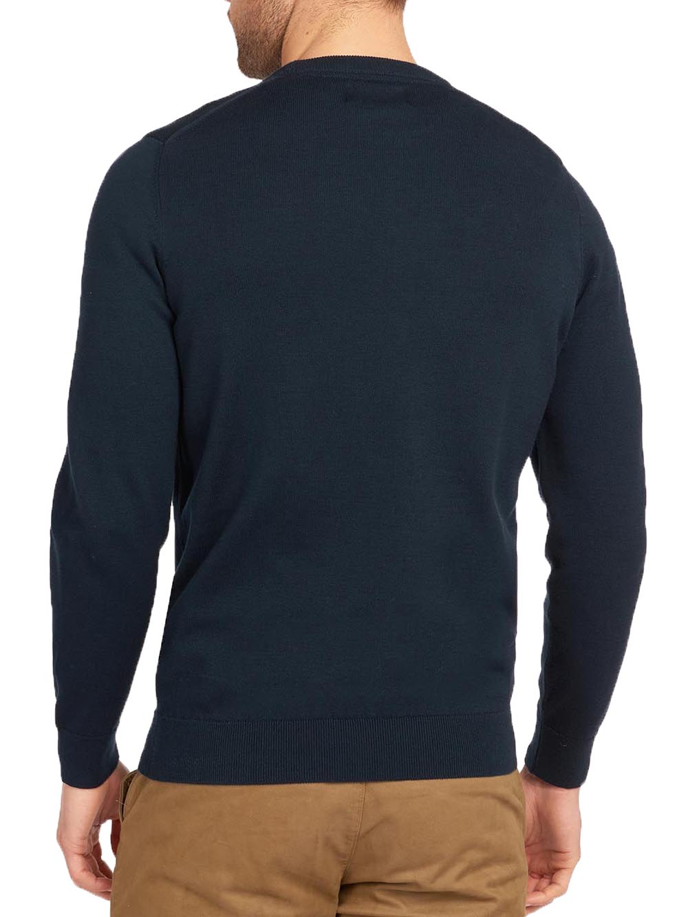 PIMA COTTON CREW Barbour Maglia Uomo Mkn0932 Blu