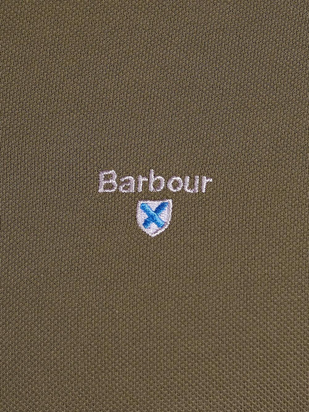 TARTAN PIQUE POLO Barbour Polo Uomo Mml0012 Verde oliva