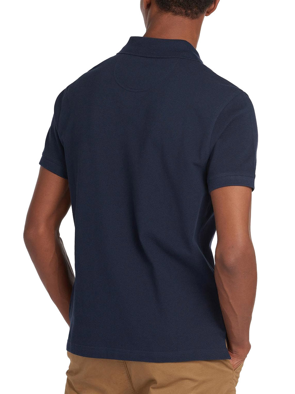 TARTAN PIQUE POLO Barbour Polo Uomo Mml0012 Blu