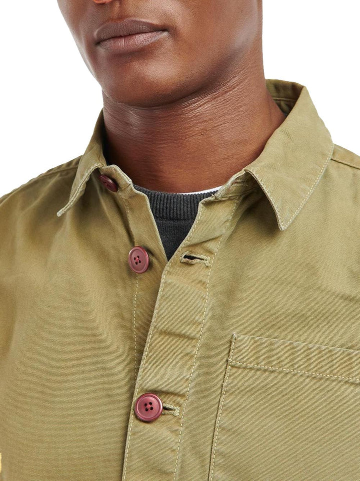 WASHED OVERSHIRT Barbour Camicia Uomo Mos0281 Verde