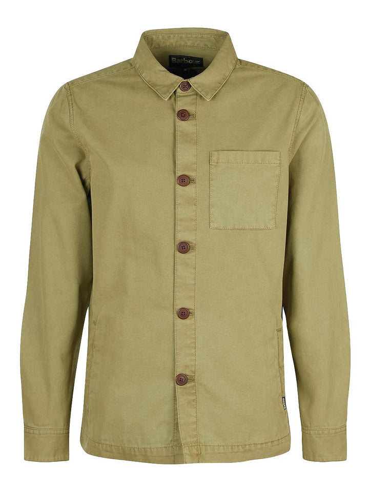 WASHED OVERSHIRT Barbour Camicia Uomo Mos0281 Verde