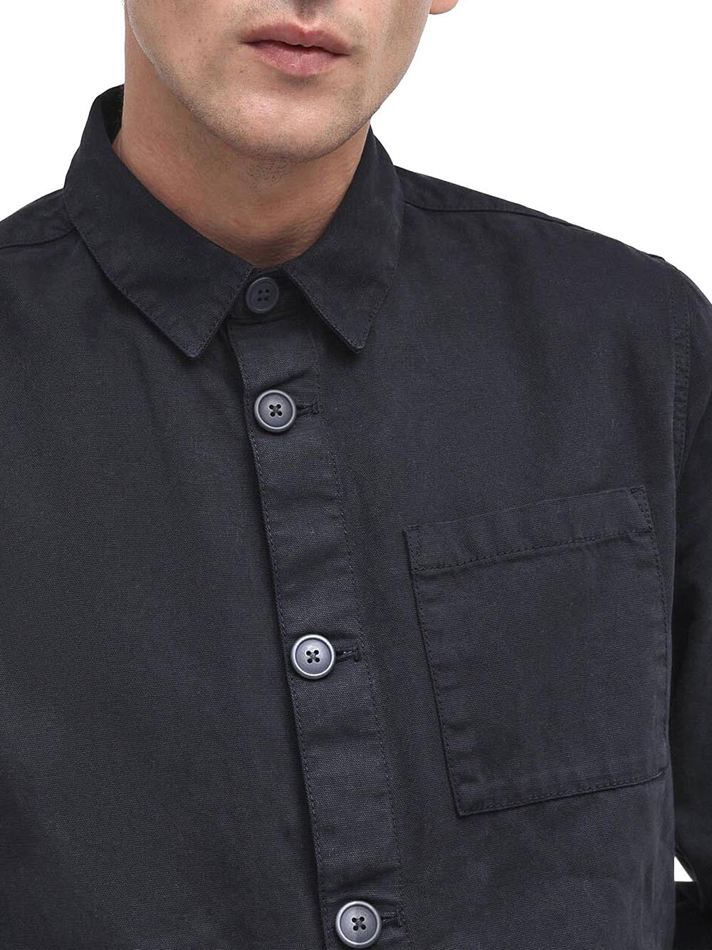 WASHED OVERSHIRT Barbour Camicia Uomo Mos0281 Blu
