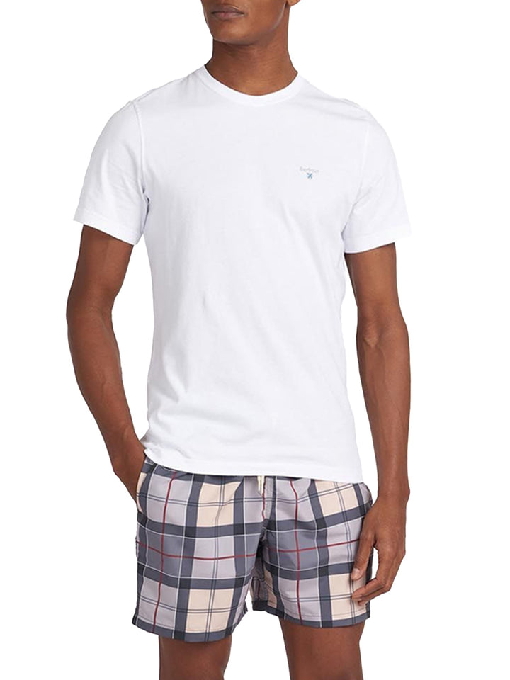TARTAN SPORTS TEE Barbour T-shirt Uomo Mts0670 Bianco