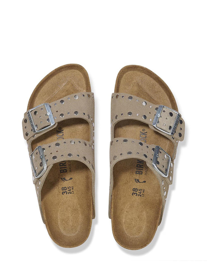 arizona rivet border Birkenstock Ciabatta Donna 1029390 Taupe