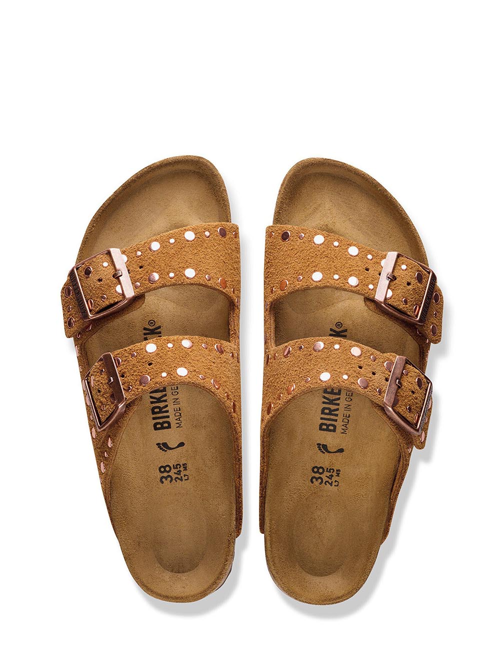 arizona rivet border Birkenstock Ciabatta Donna 1031731 Cognac