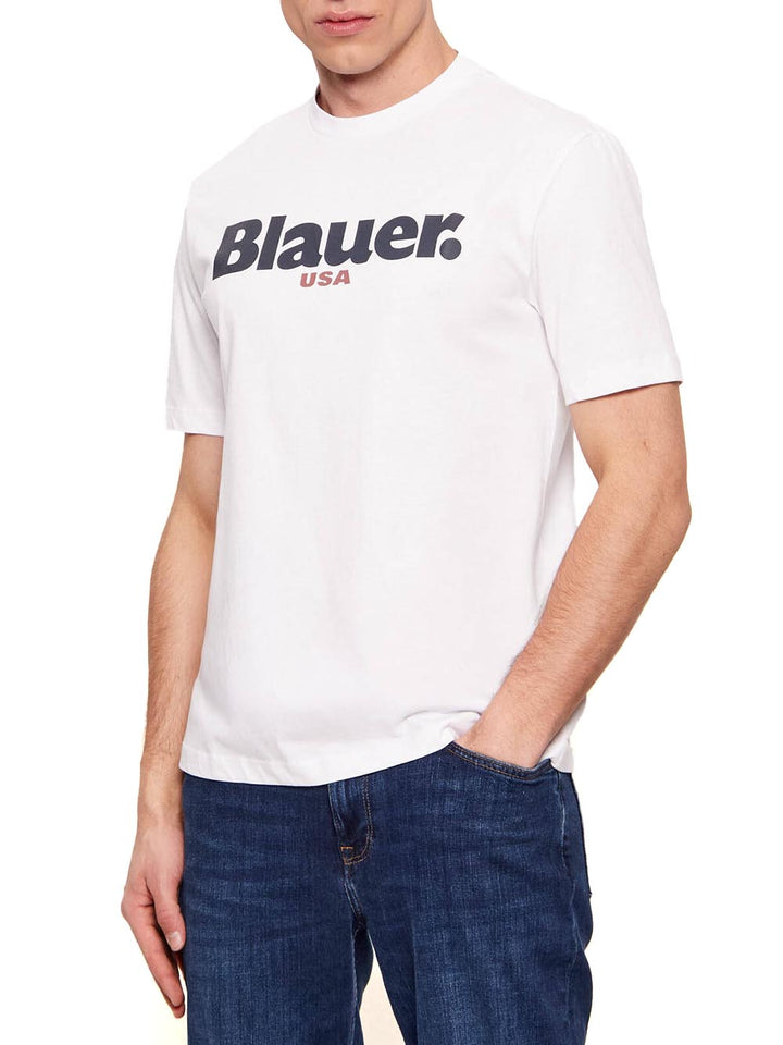 ERNST Blauer T-shirt Uomo 26sbluh02299 007439 Bianco