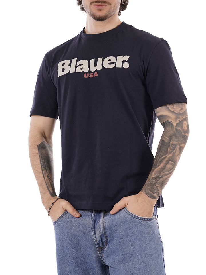 ERNST Blauer T-shirt Uomo 26sbluh02299 007439 Blu