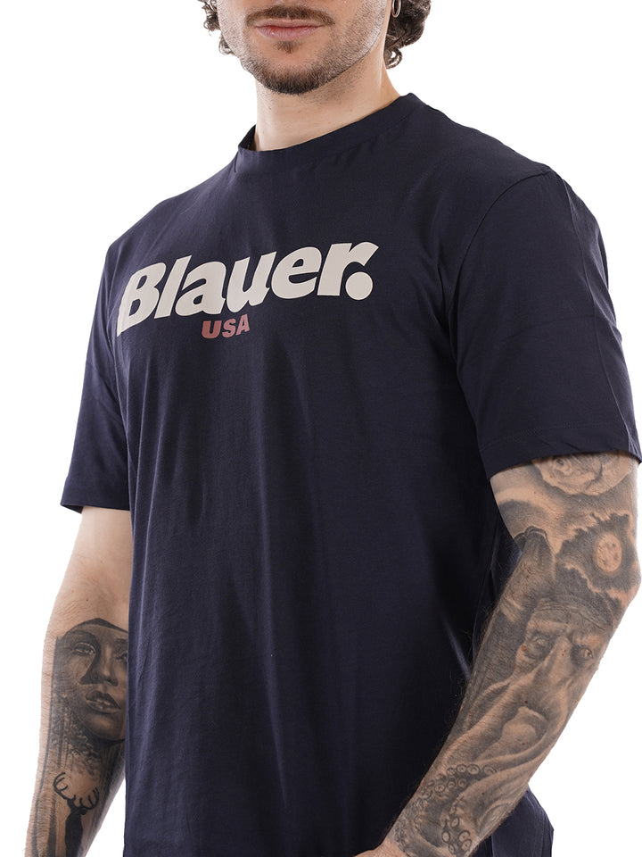 ERNST Blauer T-shirt Uomo 26sbluh02299 007439 Blu