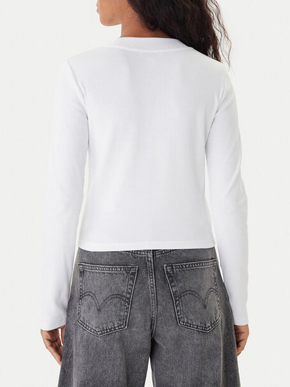 Calvin Klein Jeans T-shirt Donna Lv047a803g Bianco