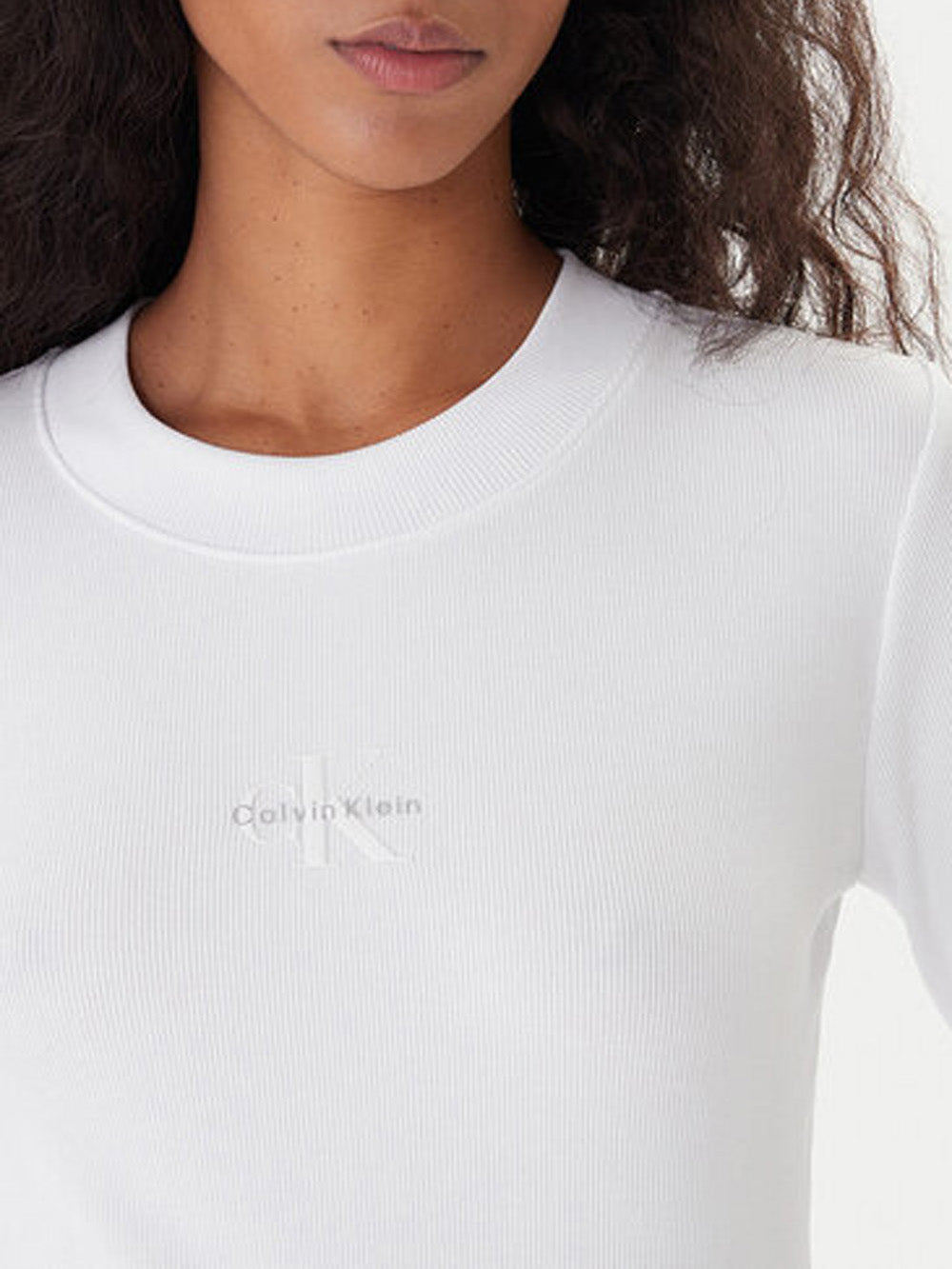 Calvin Klein Jeans T-shirt Donna Lv047a803g Bianco