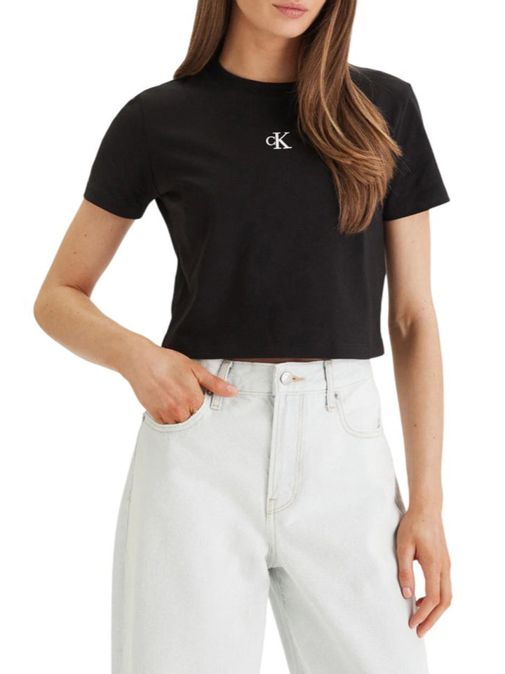 Calvin Klein Jeans T-shirt Donna Lv047ab213 Nero