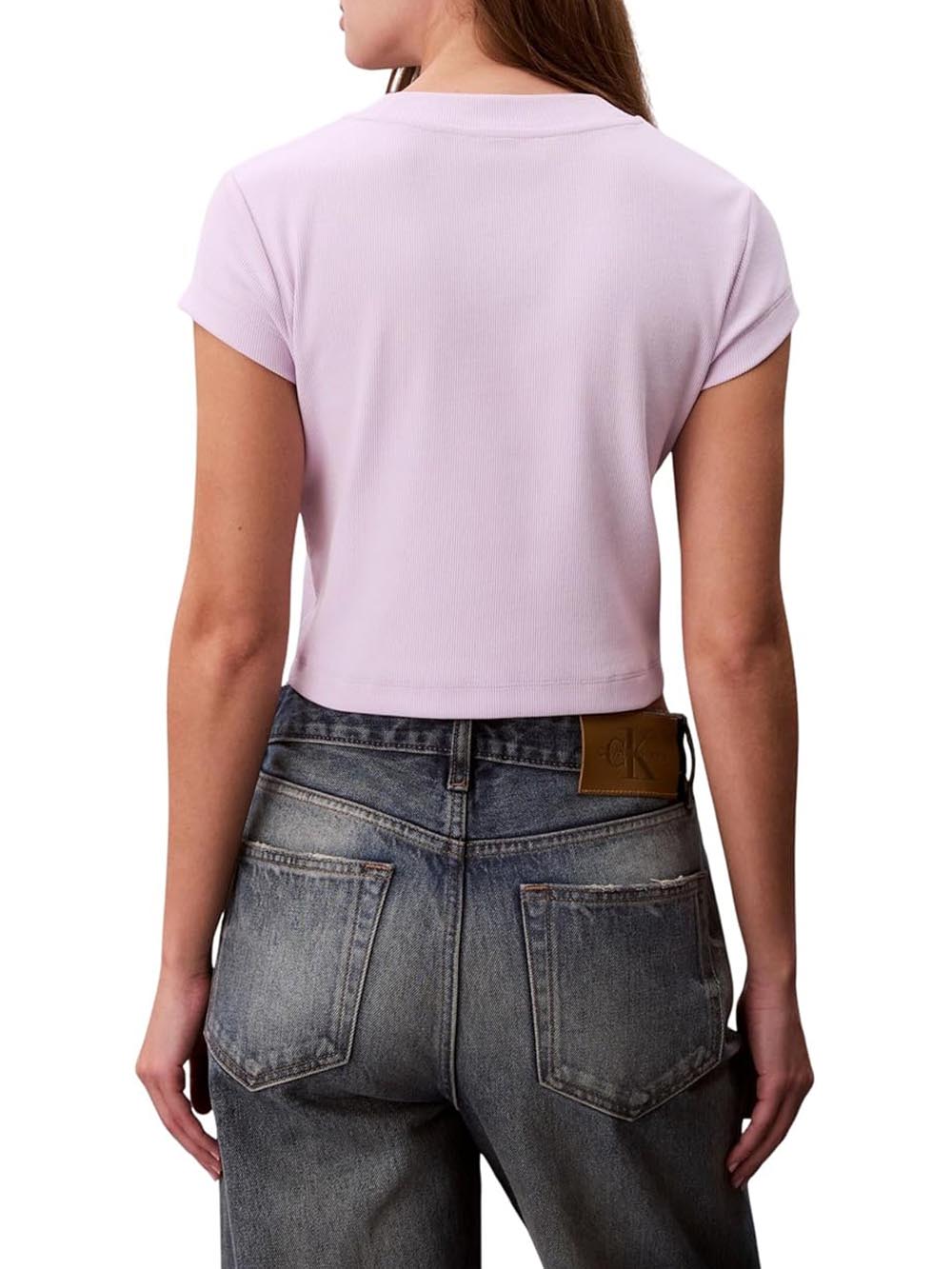 Calvin Klein Jeans T-shirt Donna Lv047ab802 Lilla