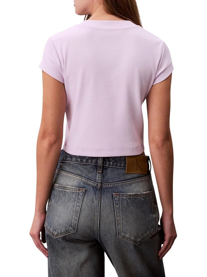 Calvin Klein Jeans T-shirt Donna Lv047ab802 Lilla